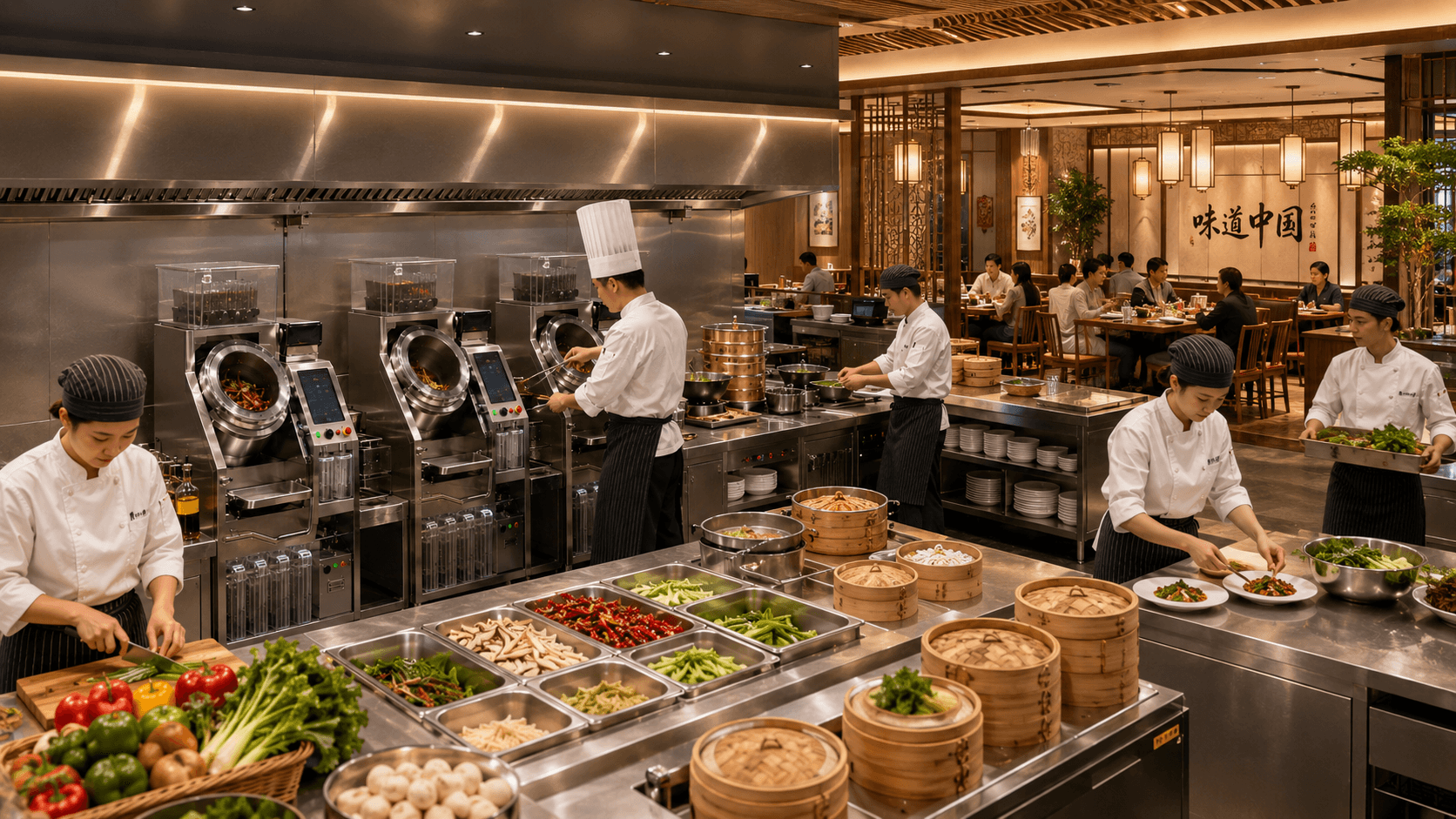 Restaurant Automatic Cooking Robot Applications