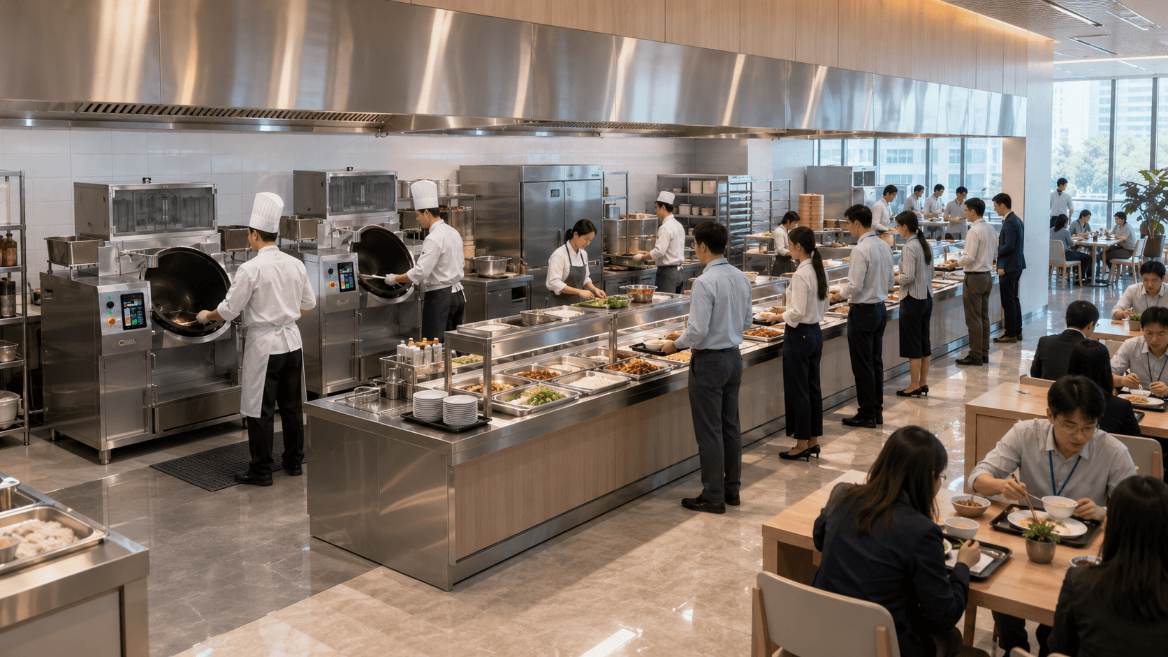 Corporate Canteen Automatic Cooking Robot Applications